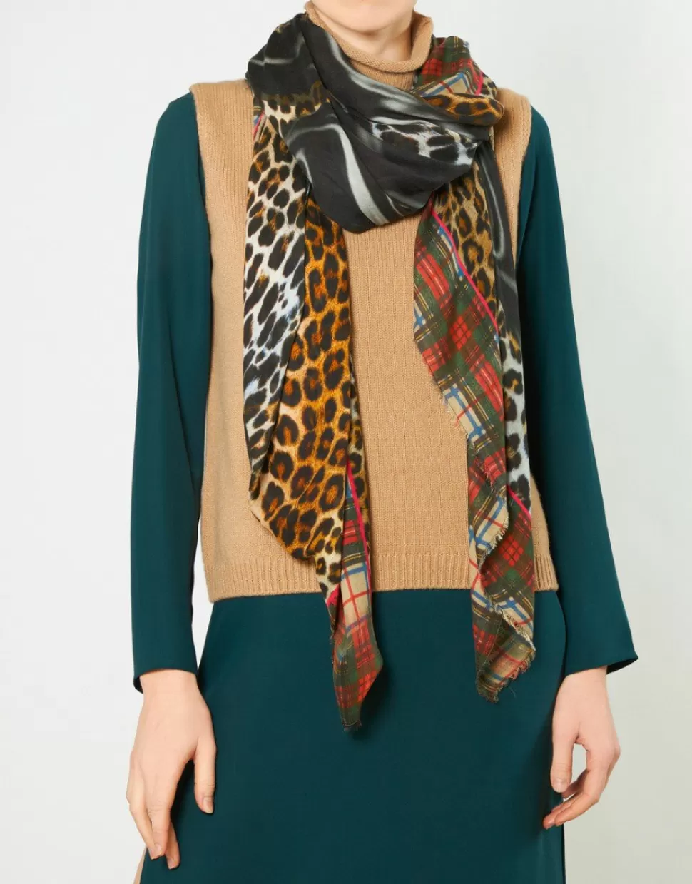 Faliero Sarti Sciarpe>Sciarpa In Modal E Cashmere - Don'T Touch