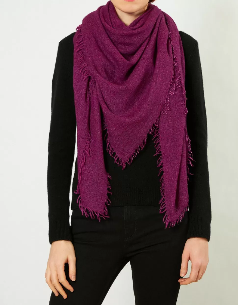 Faliero Sarti Sciarpe>Sciarpa Melange In Misto Cashmere - Chiara