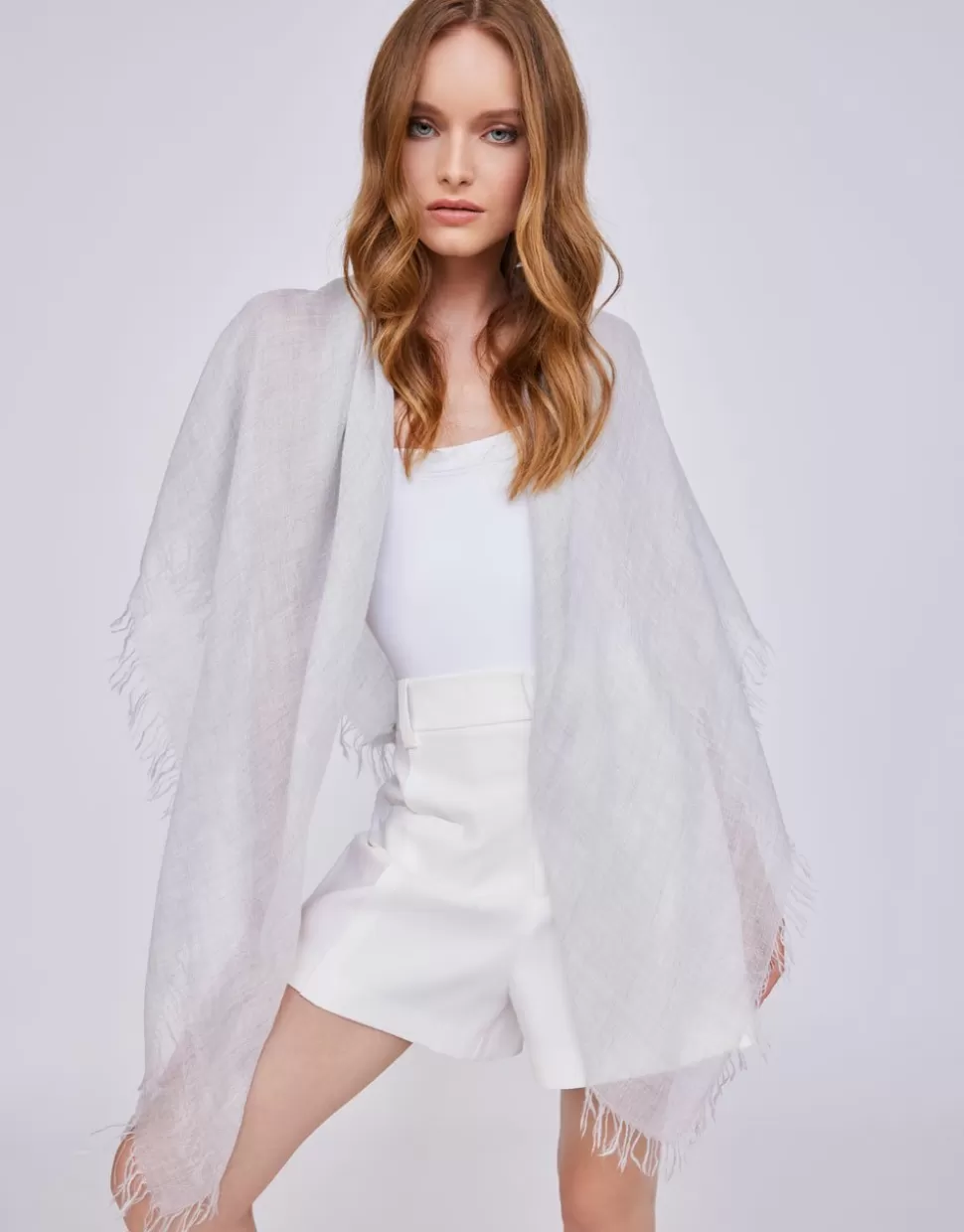 Faliero Sarti Sciarpe>Sciarpa Melange In Misto Cashmere E Seta - Lolly/M