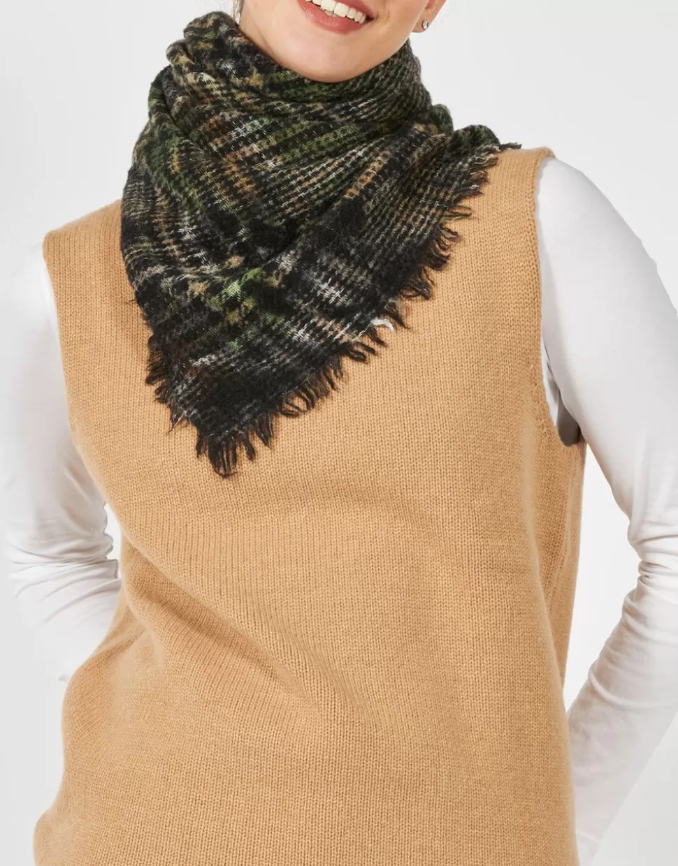 Faliero Sarti Sciarpe>Sciarpa Mini In Lana, Cashmere E Seta - Mini Persiano