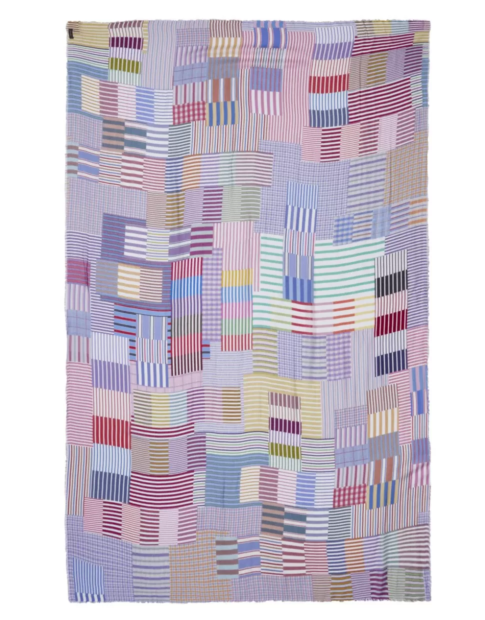 Faliero Sarti Sciarpe>Sciarpa Misto Seta - Multicolor Stripes