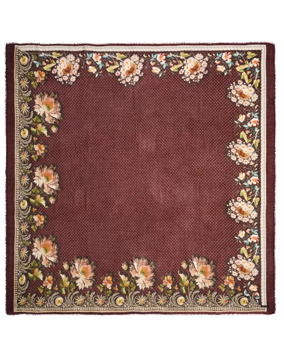 Faliero Sarti Sciarpe>Sciarpa Quadrata In Misto Cashmere - Maddalena