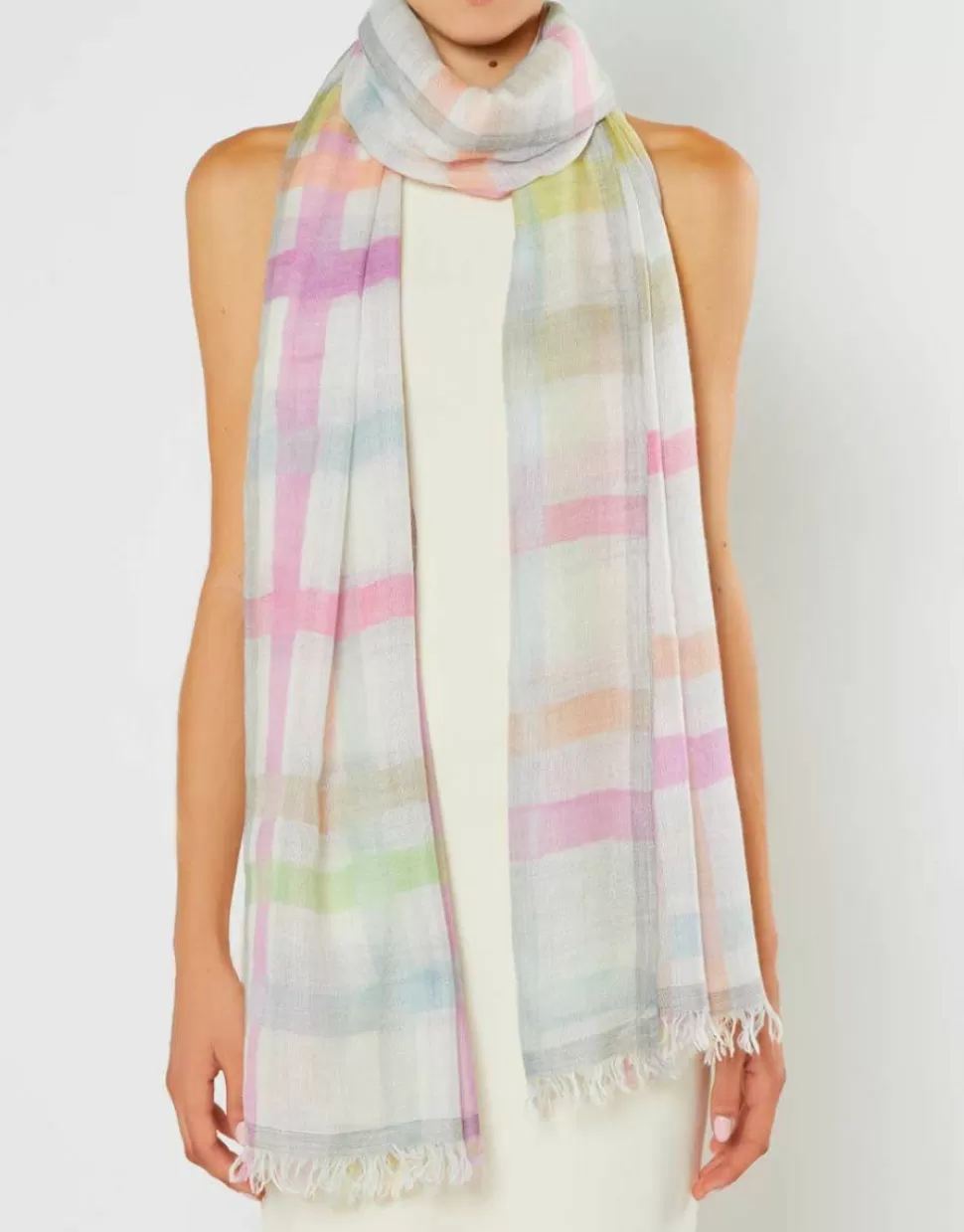 Faliero Sarti Sciarpe>Stola In Cashmere E Seta - Simone