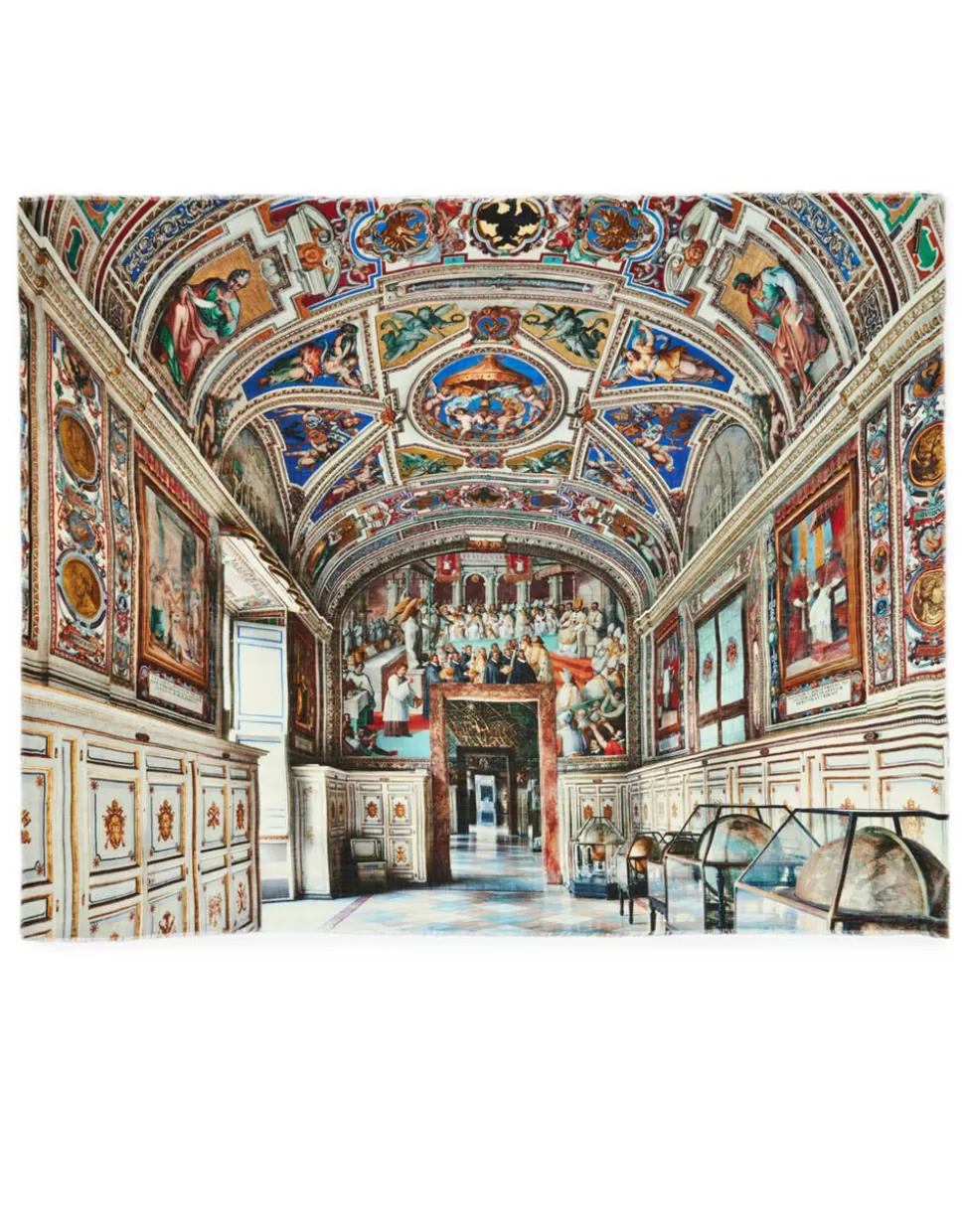Faliero Sarti Sciarpe>Stola Stampata In Collaborazione Con Massimo Listri - Biblioteca Apostolica