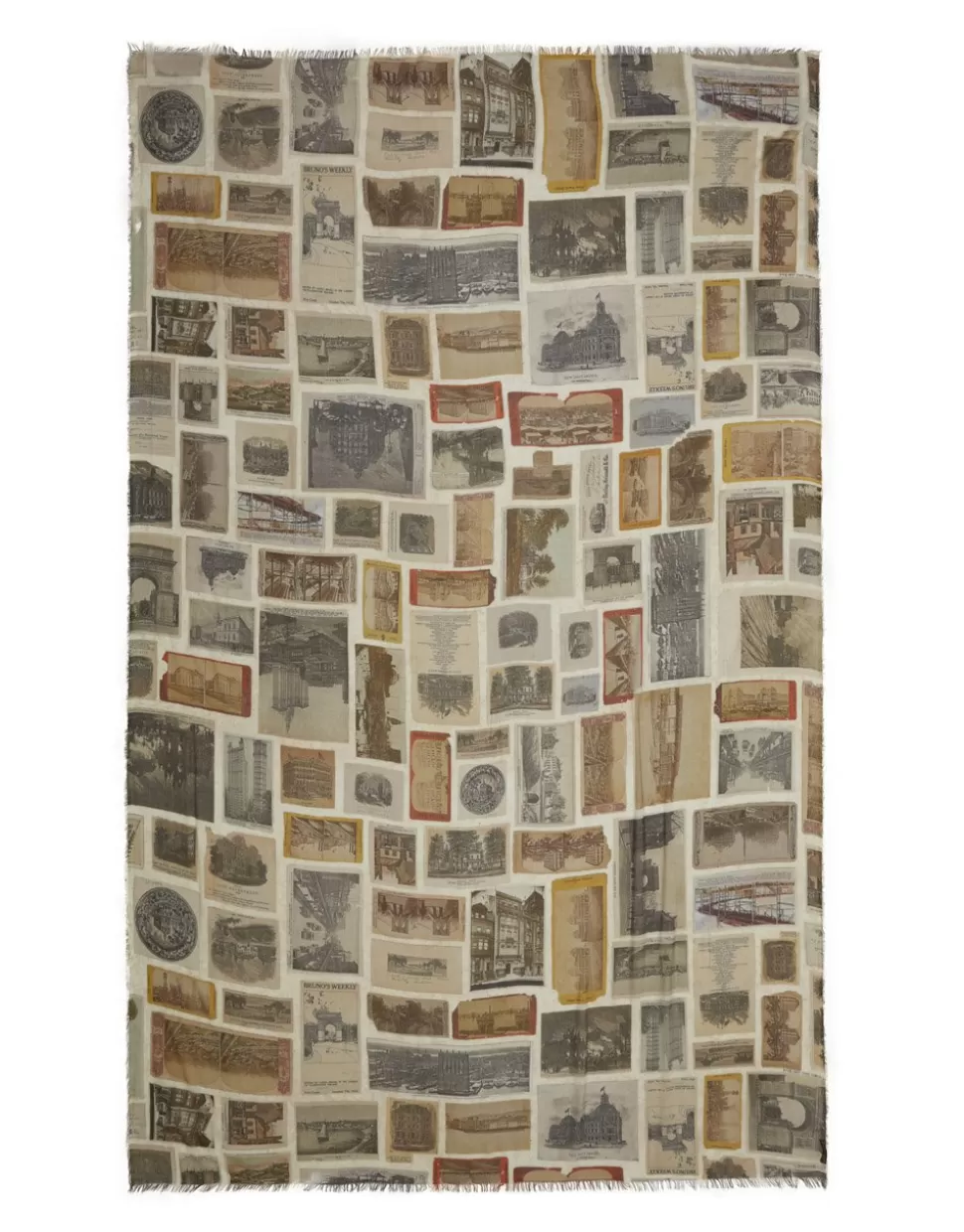 Faliero Sarti Sciarpe>Stola Stampata In Collaborazione Con The New York Public Library - Postcard